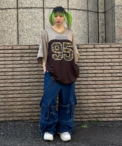 Candy Stripper（キャンディストリッパー）の「PEPEFLAGE NUMBERING トップス（Tシャツ/カットソー・レディース・ブラック/ピンク/ブラウン・FREE）」の11枚目の写真