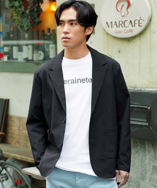 jiggys shop(ジギーズショップ)の「ドットメッシュ サマー テーラードジャケット(テーラードジャケット・メンズ・ブラック/ネイビー/グレー/ベージュ・MEDIUM/LARGE/X-LARGE)」の7枚目の写真