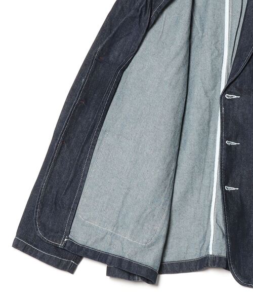rehacer（レアセル）の「R. : OverSize Denim Work Jacket（テーラードジャケット・メンズ・インディゴブルー・LARGE/MEDIUM）」の3枚目の写真