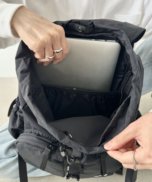 THE NORTH FACE（ザノースフェイス）の「国内未発売 THE NORTH FACE(ザ・ノースフェイス)/巾着型 軽量 リュック バックパック/W'S BREEZE BACKPACK（バックパック/リュック・レディース・ブラック/ホワイト/ライトグレー/ピンク・FREE）」の20枚目の写真