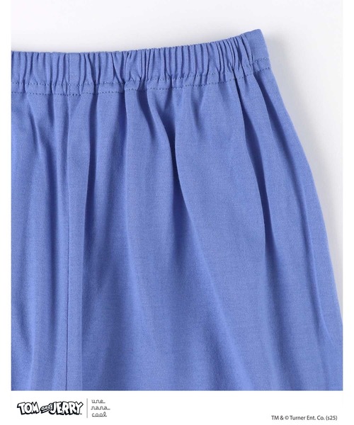 une nana cool（ウンナナクール）の「トムとジェリー × une nana cool 【綿100％】開襟パジャマ（ルームウェア/パジャマ・レディース・ベージュ/ブルー・L/M）」の5枚目の写真