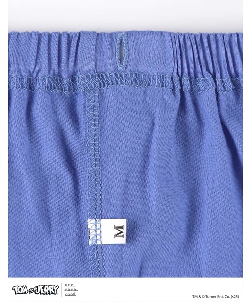 une nana cool（ウンナナクール）の「トムとジェリー × une nana cool 【綿100％】開襟パジャマ（ルームウェア/パジャマ・レディース・ベージュ/ブルー・L/M）」の6枚目の写真