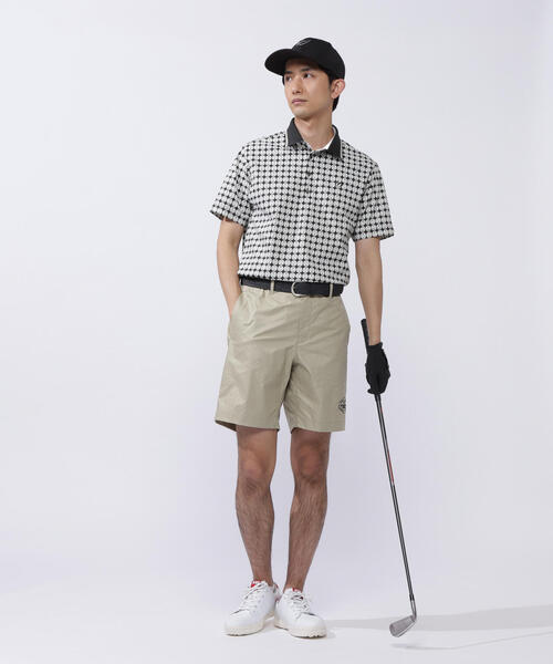 MASTER BUNNY EDITION（マスターバニーエディション）の「【MASTER BUNNY EDITION】エコブルー ドビーメッシュMサークルプリント半袖ポロシャツ（ポロシャツ・メンズ・グレー系その他2/ネイビー/グレー・LARGE/X-LARGE）」の13枚目の写真