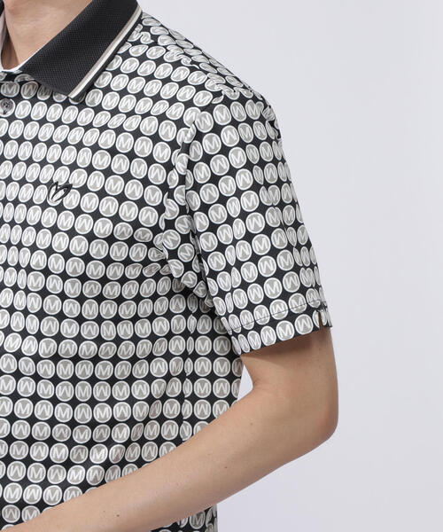 MASTER BUNNY EDITION（マスターバニーエディション）の「【MASTER BUNNY EDITION】エコブルー ドビーメッシュMサークルプリント半袖ポロシャツ（ポロシャツ・メンズ・グレー系その他2/ネイビー/グレー・LARGE/X-LARGE）」の20枚目の写真