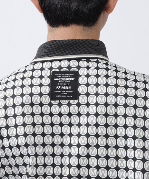 MASTER BUNNY EDITION（マスターバニーエディション）の「【MASTER BUNNY EDITION】エコブルー ドビーメッシュMサークルプリント半袖ポロシャツ（ポロシャツ・メンズ・グレー系その他2/ネイビー/グレー・LARGE/X-LARGE）」の22枚目の写真