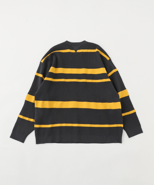WHITE MOUNTAINEERING(ホワイトマウンテニアリング)の「White Mountaineering(ホワイトマウンテニアリング) STRIPE KNIT PULLOVER WM2571602(ニット/セーター・メンズ・チャコールグレー・1/2)」の2枚目の写真