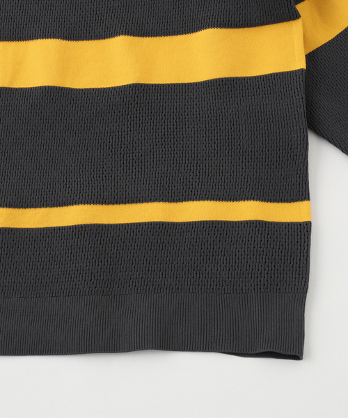 WHITE MOUNTAINEERING(ホワイトマウンテニアリング)の「White Mountaineering(ホワイトマウンテニアリング) STRIPE KNIT PULLOVER WM2571602(ニット/セーター・メンズ・チャコールグレー・1/2)」の5枚目の写真