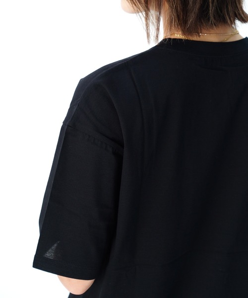 UNDICI・NOVE(ウンディッチノーベ)の「【AECA BLANC】アエカブラン/オーガニックコットン ロゴプリントTシャツ(Tシャツ/カットソー・レディース・ブルー/ブラック/ホワイト・L/M)」の11枚目の写真