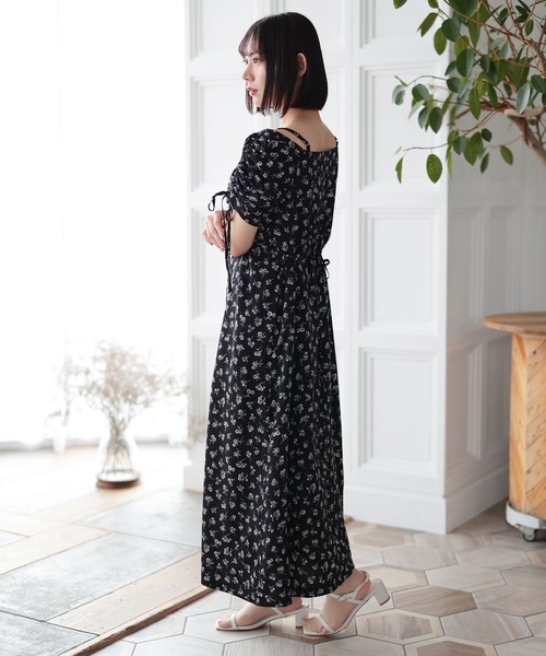 ワンピース Ka*size140 大きいサイズ レディース サマーワンピース 花柄 ギャザーワンピ