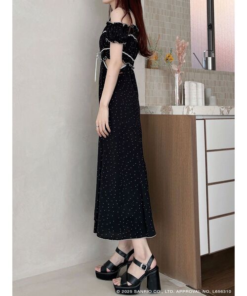 MERCURYDUO(マーキュリーデュオ)の「【メロクロコラボ】マイメロディシャーリングカットアウトワンピース(ワンピース・レディース・ブラック/レッド・SMALL/MEDIUM)」の11枚目の写真