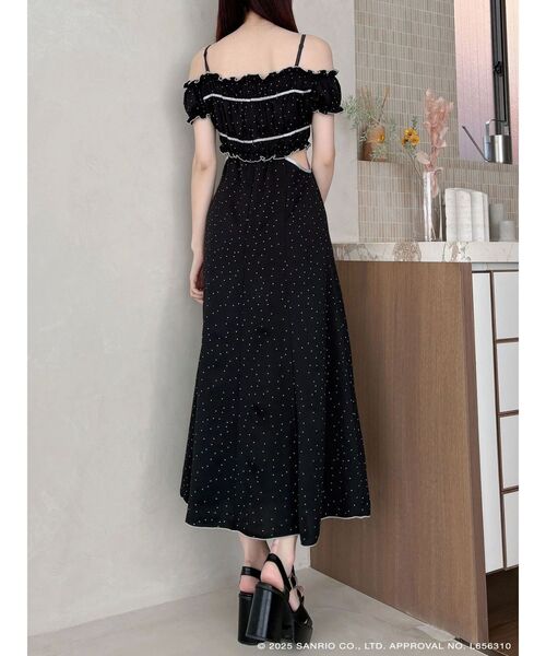 MERCURYDUO(マーキュリーデュオ)の「【メロクロコラボ】マイメロディシャーリングカットアウトワンピース(ワンピース・レディース・ブラック/レッド・SMALL/MEDIUM)」の12枚目の写真