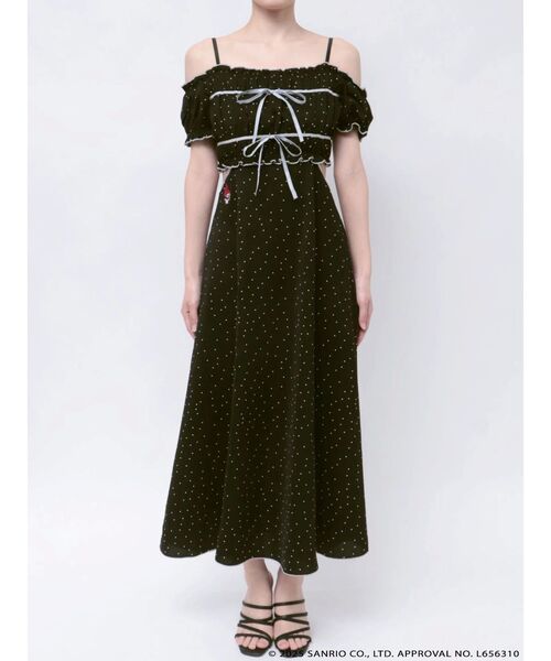 MERCURYDUO(マーキュリーデュオ)の「【メロクロコラボ】マイメロディシャーリングカットアウトワンピース(ワンピース・レディース・ブラック/レッド・SMALL/MEDIUM)」の14枚目の写真