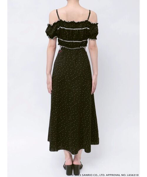 MERCURYDUO(マーキュリーデュオ)の「【メロクロコラボ】マイメロディシャーリングカットアウトワンピース(ワンピース・レディース・ブラック/レッド・SMALL/MEDIUM)」の16枚目の写真