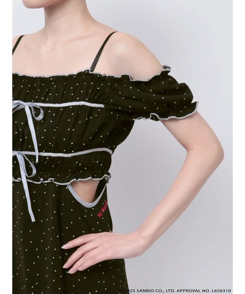 MERCURYDUO(マーキュリーデュオ)の「【メロクロコラボ】マイメロディシャーリングカットアウトワンピース(ワンピース・レディース・ブラック/レッド・SMALL/MEDIUM)」の19枚目の写真