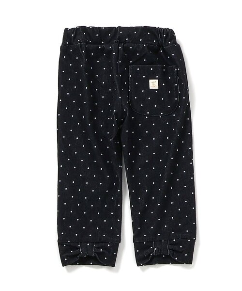 apres les cours（アプレレクール）の「【接触冷感】ひんやり後ろリボン/7days Style pants 8分丈_ジュニア対応（その他パンツ・キッズ・アイボリー/ブラック/インディゴブルー・140/130/120/110/100/90/80）」の3枚目の写真