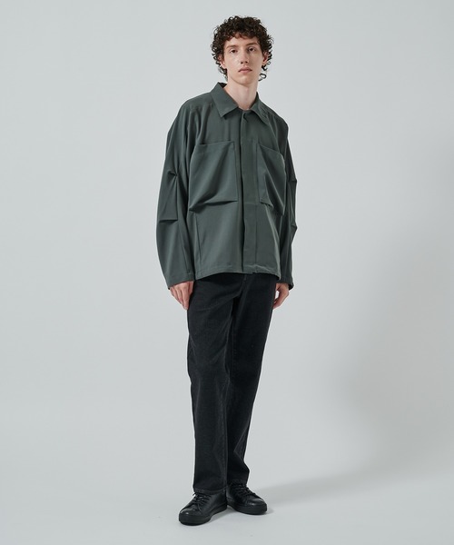 N.HOOLYWOOD(N.ハリウッド)の「別注 SHIRT BLOUSON(ブルゾン・メンズ・ブラック/ダークグレー・36/38)」の5枚目の写真