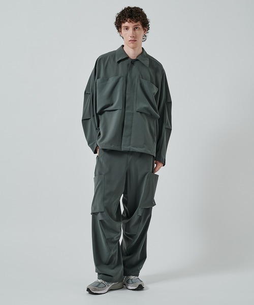 N.HOOLYWOOD(N.ハリウッド)の「別注 SHIRT BLOUSON(ブルゾン・メンズ・ブラック/ダークグレー・36/38)」の6枚目の写真