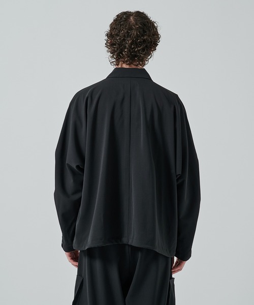 N.HOOLYWOOD(N.ハリウッド)の「別注 SHIRT BLOUSON(ブルゾン・メンズ・ブラック/ダークグレー・36/38)」の9枚目の写真