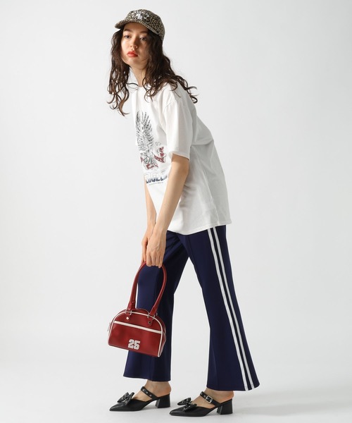 FOREVER 21（フォーエバー トゥエンティーワン）の「【2025SS】ラインフレアジャージパンツ（その他パンツ・レディース・ブラック/ネイビー/グリーン・SMALL/MEDIUM）」の9枚目の写真