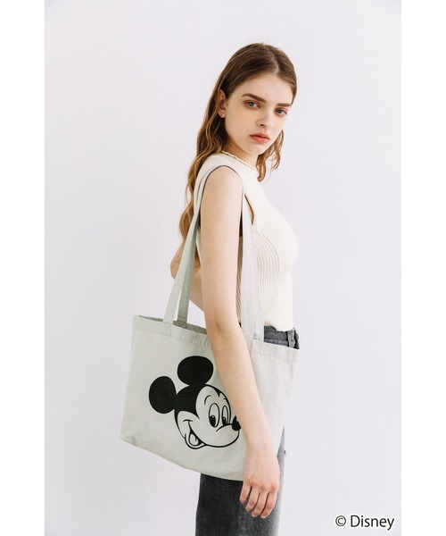 WCJ（ダブルシージェイ）の「Disney / WIDE TOTE BAG（トートバッグ・レディース・ライム/グリーン/ピンク/パープル/グレー/サックスブルー・FREE）」の10枚目の写真