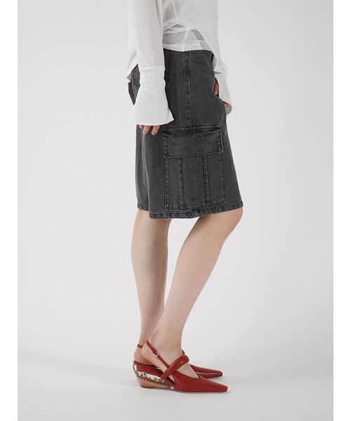 :ETHROF(イーサオブ)の「DENIM BERMUDA SHORTS(その他パンツ・レディース・ブラック・MEDIUM)」の15枚目の写真