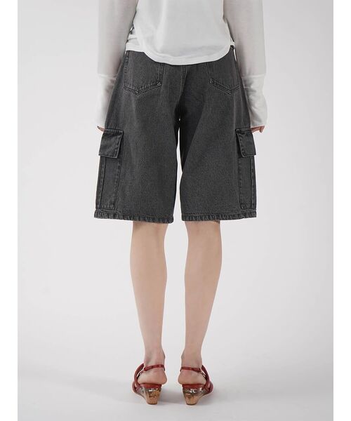 :ETHROF(イーサオブ)の「DENIM BERMUDA SHORTS(その他パンツ・レディース・ブラック・MEDIUM)」の5枚目の写真