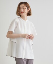 grove | 【360°抜かりない】ストライプアソートバックフレアブラウス(シャツ/ブラウス)