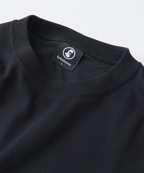 brknhome(ブロークンホーム)の「【BRKNHOME/ブロークンホーム】×【ZERO STAIN/ゼロステイン】コラボ 袖配色 クルーネック Tシャツ(Tシャツ/カットソー・メンズ・ブラック/ホワイト・LARGE/MEDIUM)」の5枚目の写真