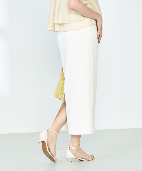 NOLLEY’S Sophi（ノーリーズソフィ）の「《セットアップ対応》ウォッシャブルマルチファンクションロングタイトスカート（スカート・レディース・ブラック/オフホワイト・38/36/34）」の12枚目の写真