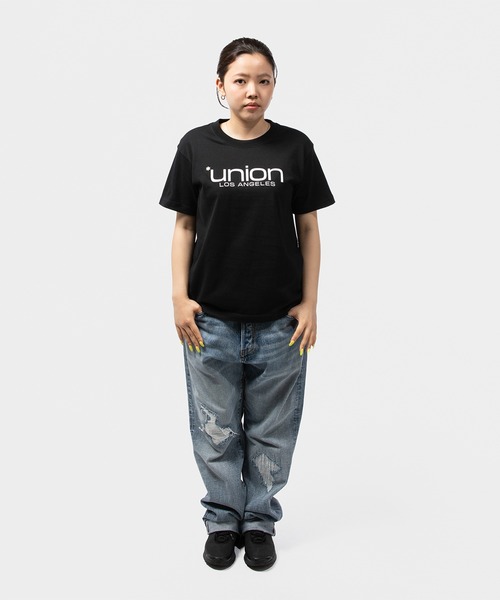 UNION(UNION TOKYO)(ユニオン)の「UNION TOKYO WMNS ASTERISK TEE ユニオントーキョー(Tシャツ/カットソー・レディース・ブラック/ネイビー・FREE)」の5枚目の写真