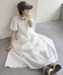 【3色展開】バルーンスリーブワンピース
