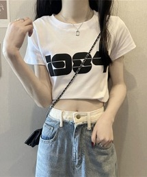 【 B'day / ビーデー 】クロップド プリントTシャツ