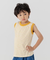 chil2（チルツー）の「綿100% スラブ天竺ボーダー タンクトップ（タンクトップ）」