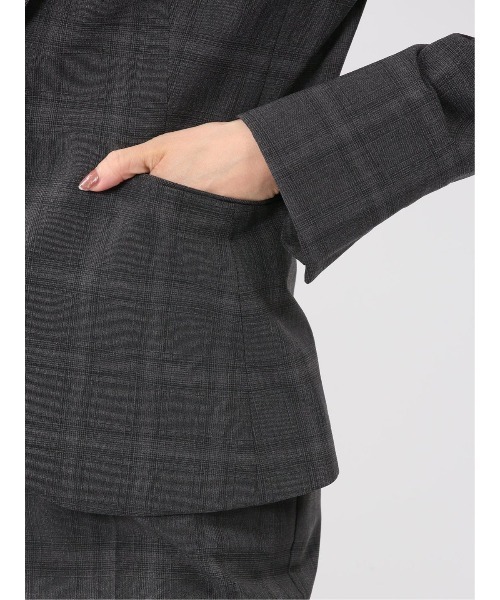 m.f.editorial(エムエフエディトリアル)の「【ストレッチ ウォッシャブル UV】m.f.エディトリアル レディース 1ボタン ジャケット + テーパード パンツ ビジネス セットアップ スーツ グレー(スーツセット・レディース・グレー系その他2・S/MEDIUM/LARGE/X-LARGE)」の20枚目の写真