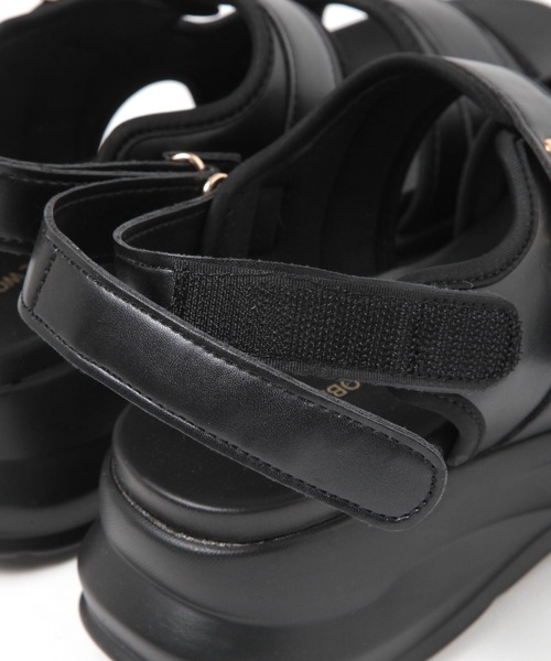 GLOBAL WORK（グローバルワーク）の「エアかる2ベルトサンダル/327965（サンダル・レディース・ブラック/アイボリー・SMALL/LARGE/MEDIUM）」の13枚目の写真