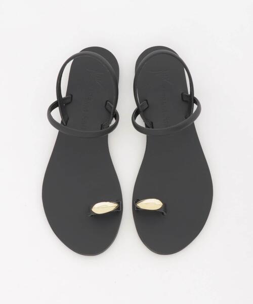 NICOLAS LAINAS（ニコラスライナス）の「『別注』NICOLAS LAINAS×URBAN RESEARCH　リングサンダル（サンダル・レディース・ブラック/ゴールド・36/37/38）」の6枚目の写真