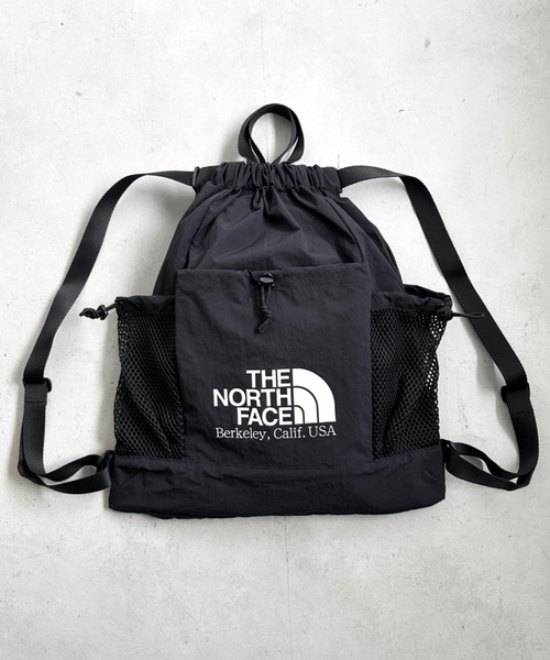 THE NORTH FACE(ザノースフェイス)の「THE NORTH FACE(ザ・ノースフェイス)/2WAY 軽量 メッシュバッグ リュック ナップサック トートバッグ/LINDEN MESH GYM SACK(バックパック/リュック・レディース・ホワイト/ピンク/ライム/グレー/ブラック・FREE)」の7枚目の写真