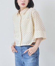 KATHARINE ROSS | 【KATHARINE ROSS】コットンカットワークシャツ(シャツ/ブラウス)