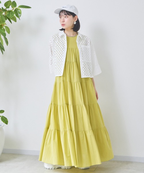 KATHARINE ROSS(キャサリンロス)の「【KATHARINE ROSS】コットンカットワークシャツ(シャツ/ブラウス・レディース・ホワイト/ブラック/ライトベージュ・MEDIUM)」の4枚目の写真