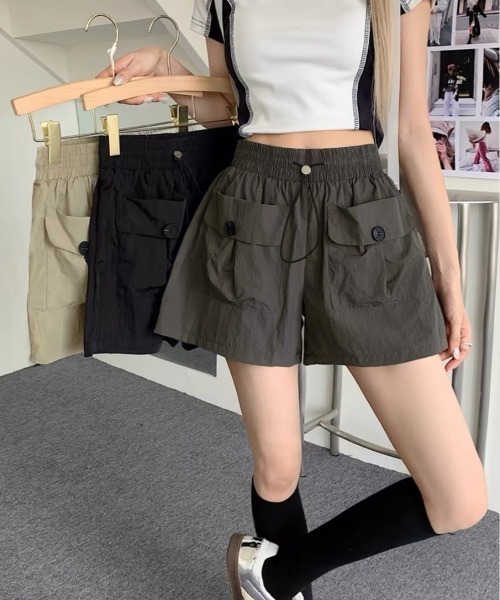 セール】カーゴパンツレディースショートパンツ春夏（スウェット