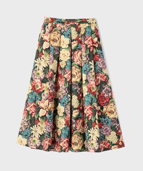 GRACE CONTINENTAL(グレースコンチネンタル)の「アンティークフラワータックスカート(スカート・レディース・レッド/ブラック・36/38)」の13枚目の写真