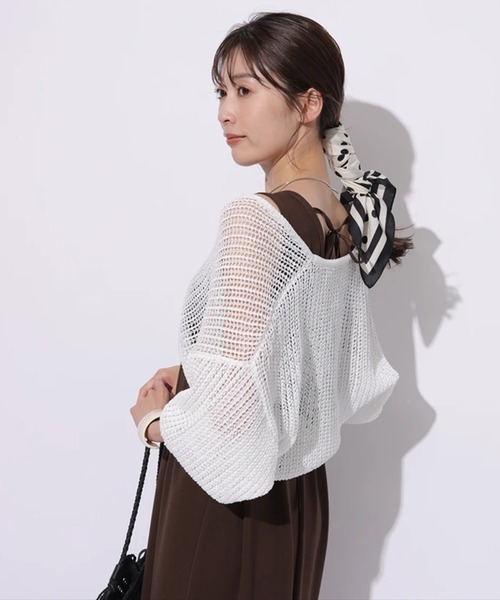 今季・新品・未使用・タグつき　Mystrada メッシュボレロ メッシュボレロ（ニット/セーター）｜Mystrada（マイストラーダ