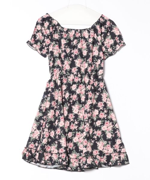 urge:(アージコロン )の「【URGE:】花柄 オフショル 2WAY ミニ丈 ワンピース(ワンピース・レディース・ブラック・SMALL/MEDIUM/LARGE/X-LARGE)」の2枚目の写真
