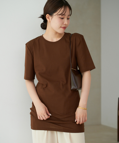 plage SQUARE SHOULDER H/S Tシャツ SQUARE SHOULDER H/S Tシャツ（Tシャツ/カットソー）｜Plage