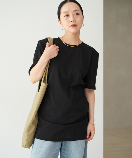 セール】SQUARE SHOULDER H/S Tシャツ（Tシャツ/カットソー）｜Plage