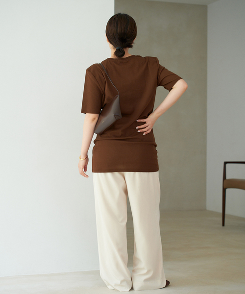 plage SQUARE SHOULDER H/S Tシャツ SQUARE SHOULDER H/S Tシャツ（Tシャツ/カットソー）｜Plage