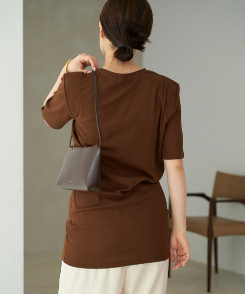 SQUARE SHOULDER H/S Tシャツ（Tシャツ/カットソー）｜Plage