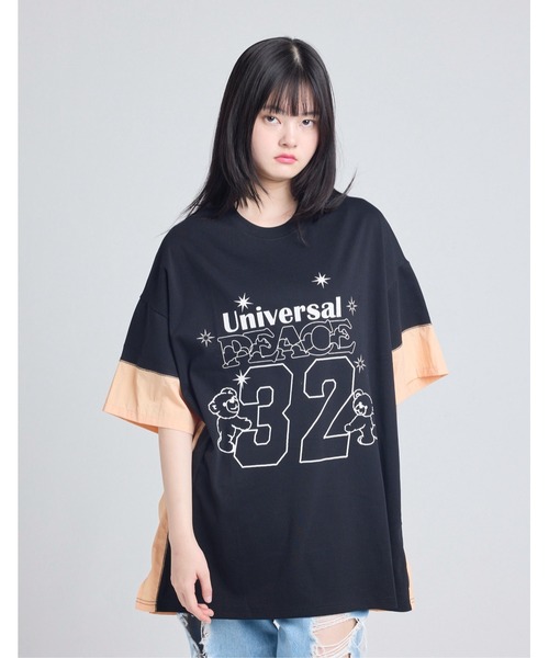 Little sunny bite(リトルサニーバイト)の「【8】【it】【little sunny bite】32 big tee(Tシャツ/カットソー・レディース・ブラック/ピンク/ホワイト・MEDIUM/SMALL)」の2枚目の写真