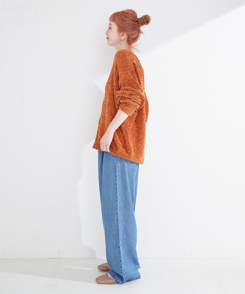 B.C STOCK(ベーセーストック)の「【Deux Allures/ドゥ アリュール】モールケーブルニット(ニット/セーター・メンズ・ダークグリーン/ネイビー/オレンジ/チャコールグレー・FREE)」の6枚目の写真