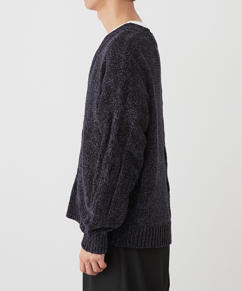 B.C STOCK(ベーセーストック)の「【Deux Allures/ドゥ アリュール】モールケーブルニット(ニット/セーター・メンズ・ダークグリーン/ネイビー/オレンジ/チャコールグレー・FREE)」の13枚目の写真